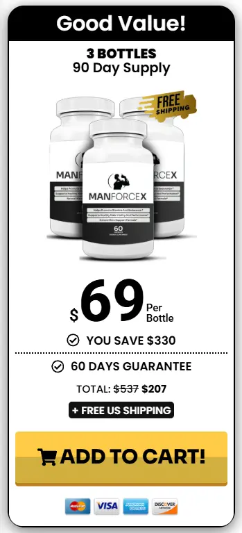 ManForceX  3 Bottle Price